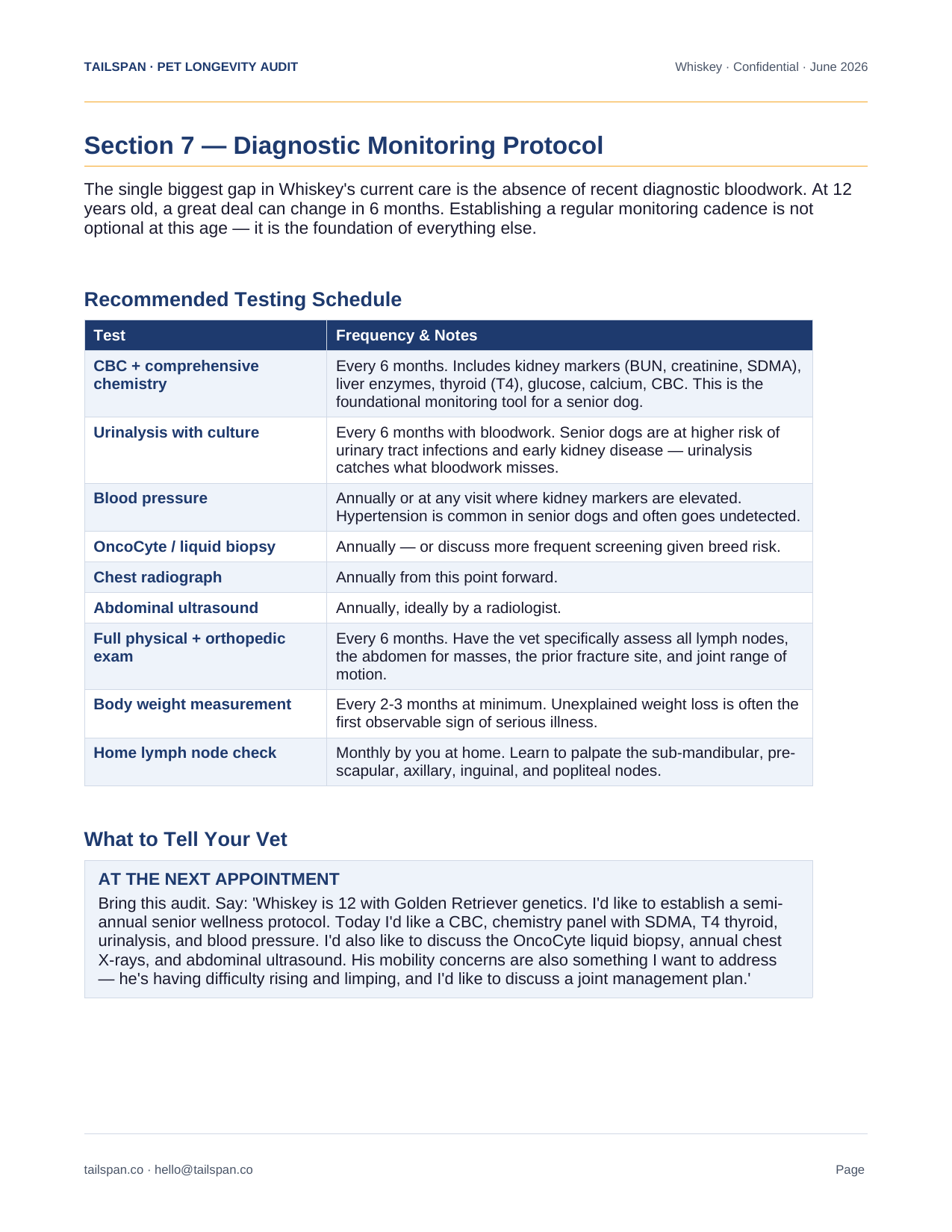 Sample audit page 16